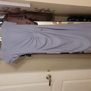 Womens baby blue work dress